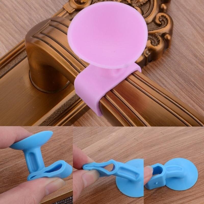 6 Colors Silicone Sucker Door Rear Anti-collision Suction Rubber Colorful Door Door Pad Protective Sucker Mat Cup Practical B2D1