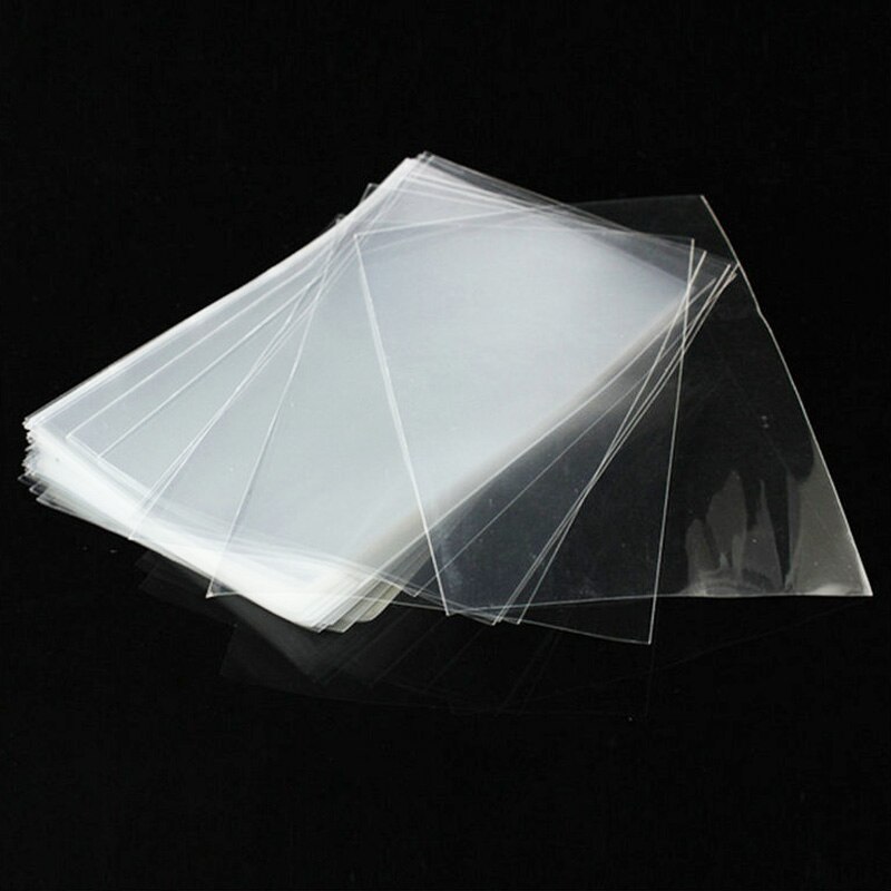 100pcs Small Plastic Envelope Transparent Open Top Plastic Bags for Candy Lollipop Cookie Packaging Wedding Party Opp Bag