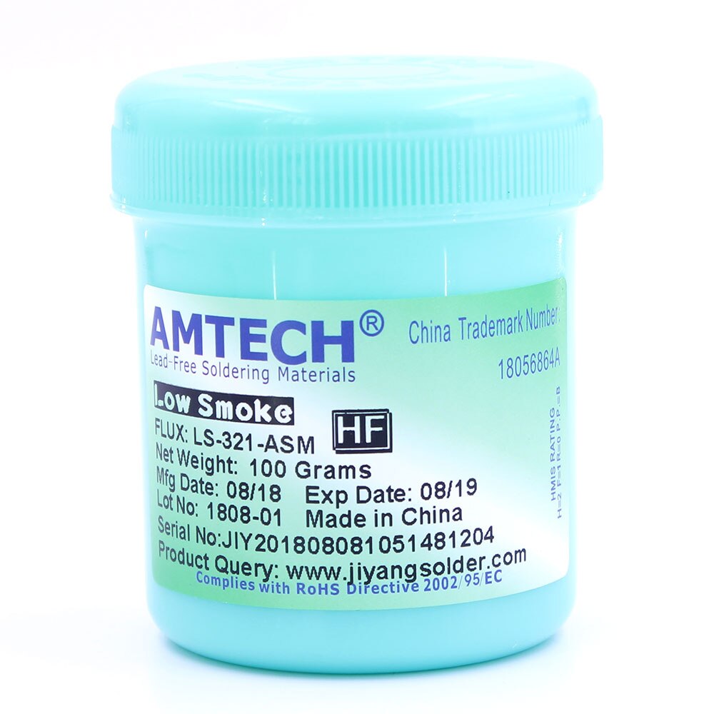 Flux Solder Paste AMTECH LS-321-ASM 100g Low Smoke Flux For SMT BGA Ball Soldering Repair Repair Tool