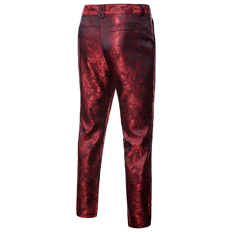 Høst og vinter herre klassiske jacquard dressbukser størrelse 3xl slanke menn business bankett kjole bukser