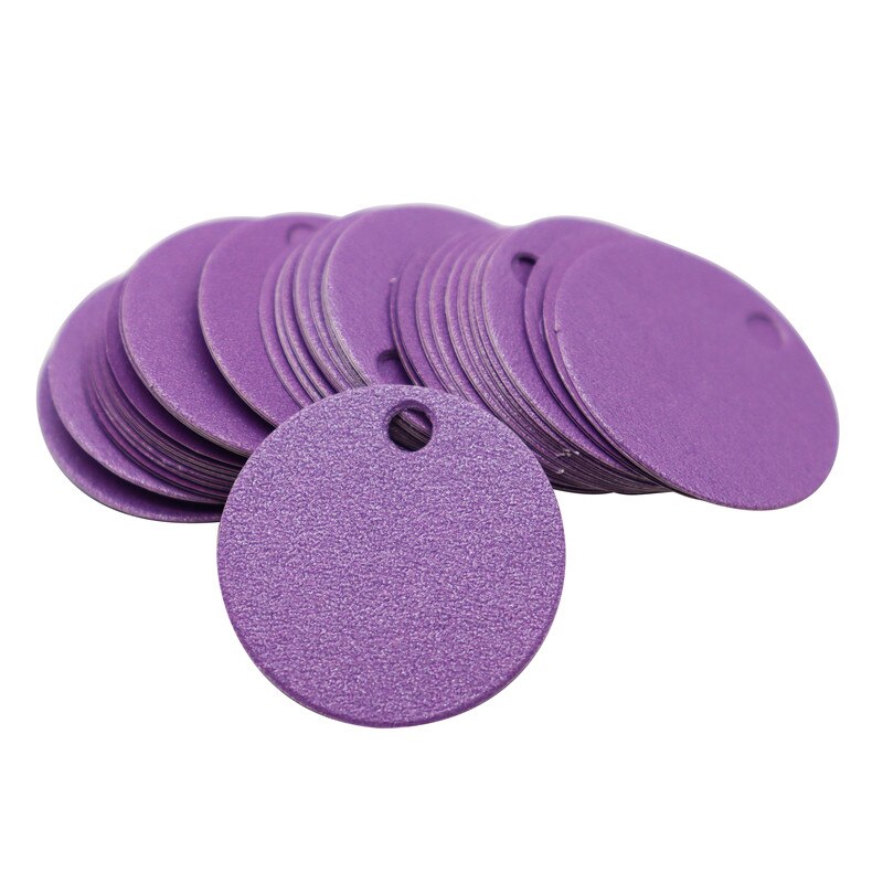 Rosa runda pappersetiketter kraftpappersetiketter prislappar bröllopsetikett handgjorda etiketter etiketter märke diy pappersetiketter 50 st/lot: Lila