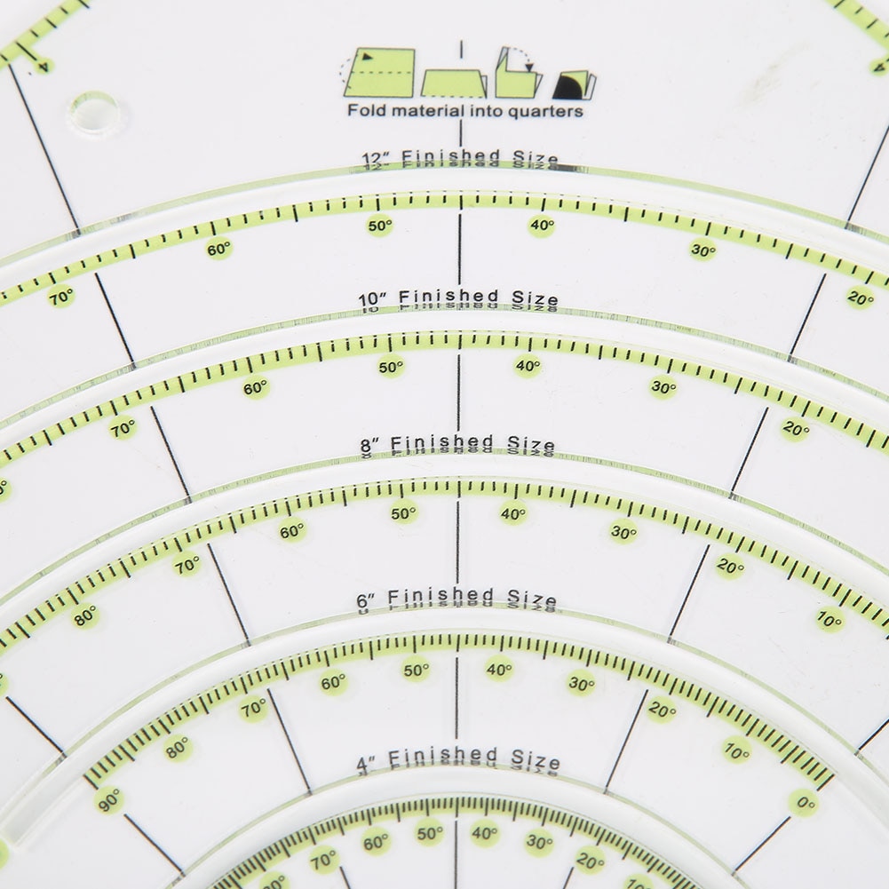 1pc 20.5x20.5CM Acrylic Patchwork Aligned Ruler DIY Manual Patchwork Line Drawing Sewing Ruler Office School Measuring Ruler