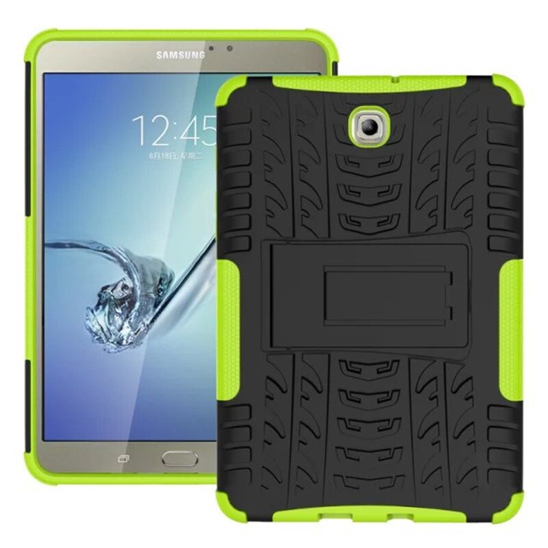 Case for Samsung Galaxy Tab S2 8.0 T710 T715 T713 T719 SM-T715 Heavy Duty Impact Hybrid Armor Kickstand Hard Cover Fundas: Green