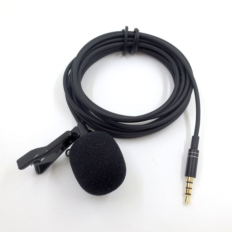 Microphone Clip-on Collar Tie Mobile Phone Microphone Mic for Ios Android Cell Phone Recording