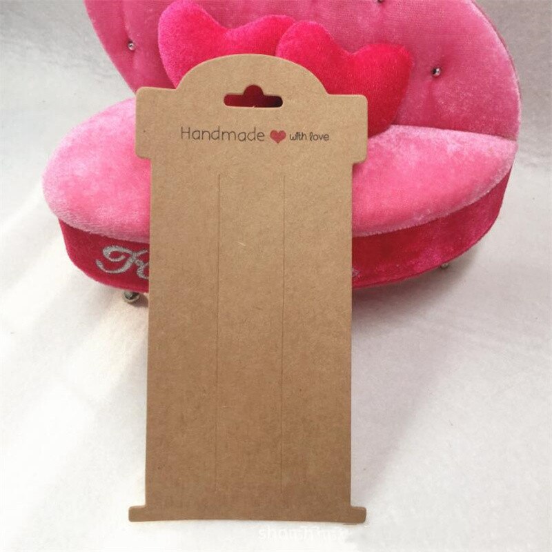 20pcs 16x8cm Hair Clip Bow Cardboard Display Card Labels Paperboard for Small Business Jewelry Stand Holder Packaging Organizing: Yellow