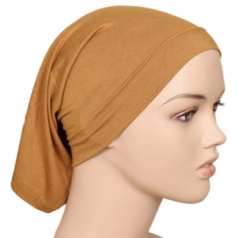 Mode Vrouwen Printe Effen Kleur Moslim Innerlijke Hoeden Onder Sjaal Caps Bijpassende Katoen Modal 20 Kleur 20 Stks/partij