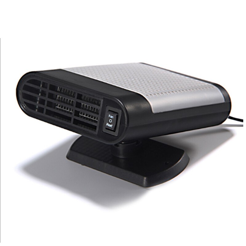 150W Heater Heating Cool Fan Defroster Demister Portable Ceramic Car Vehicle Heater: Black Gray