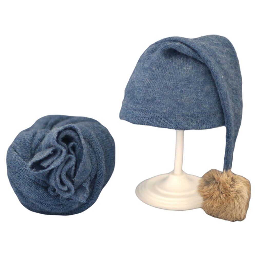 Baby Fotografie Kostuums Hoed + Wrap Lange Staart Gebreide Wol Bal Comfortabele Eenvoudige Handig Slaapzak Voor Meisje Jongen: J