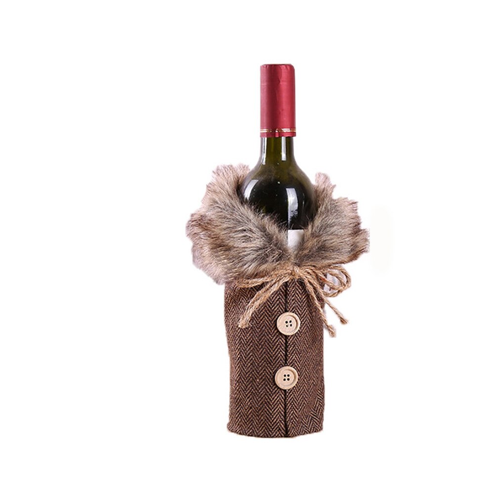 Wein Flasche Abdeckung Tasche Mehrweg Mittagessen Tasche Wein Flasche Weihnachten Taschen Textil Faltbare Verpackung Kordelzug Party Tisch Dekor: Typ 2