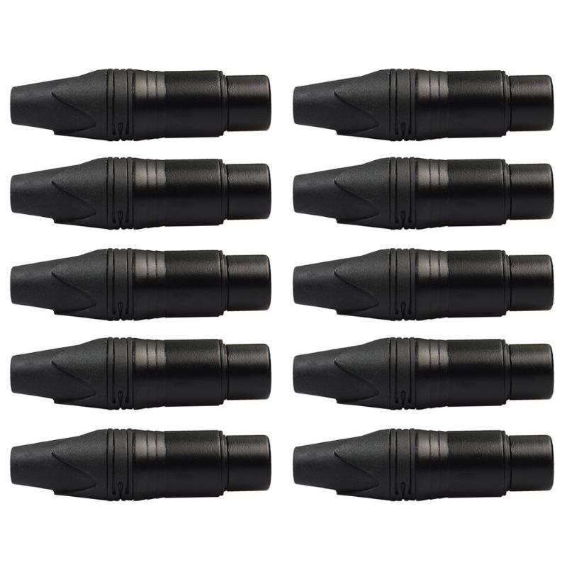 10pcs DIY Microphone XLR 3Pin Female Connector Cable Solder Plug Adapters