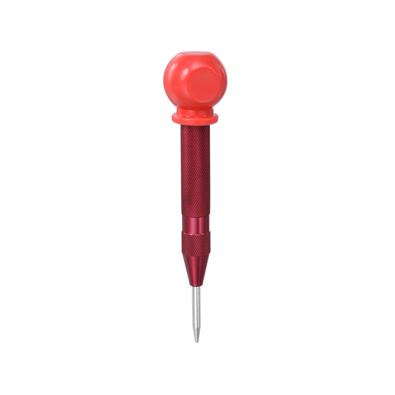 Punzón central automático, taladro de Metal General para carpintería, herramientas manuales de punzón automático con resorte ajustable para Metal y madera: Morado