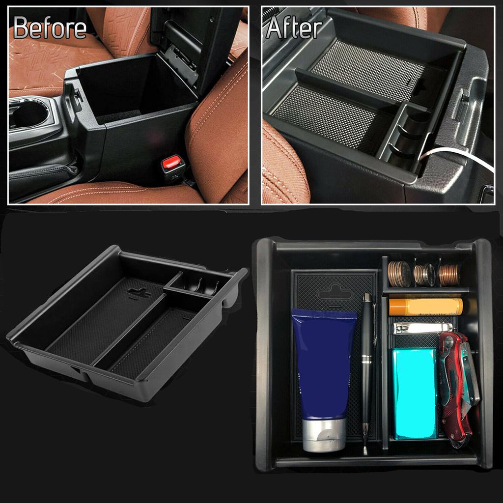 19.7x19.8x4.3cm Center Console Organizer Tray Replaces for Toyota Armrest Storage Box