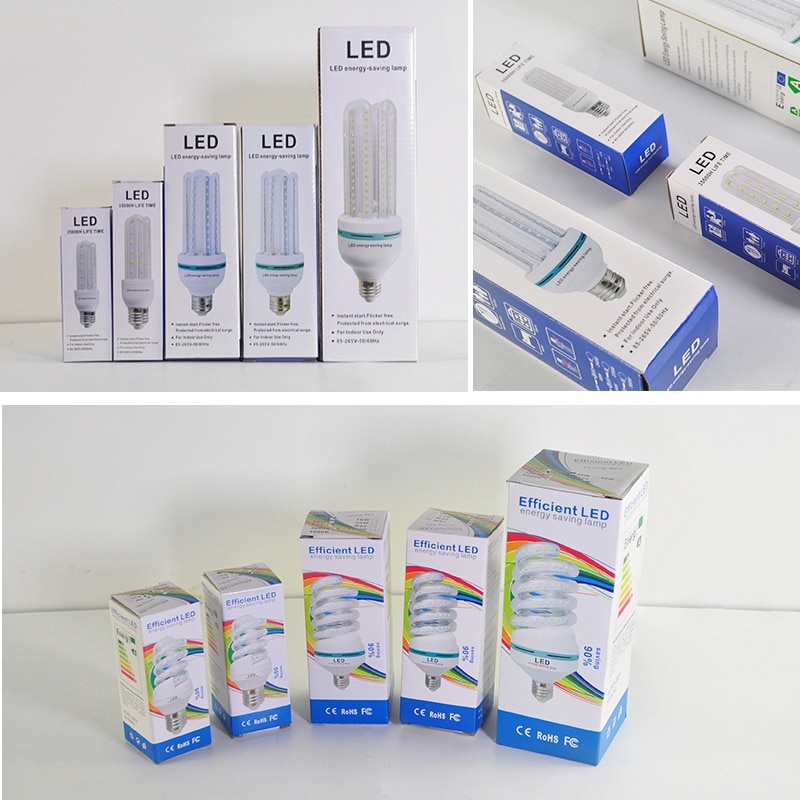 LED Bulb E27 E14 LED Lamp light 20W 16W 12W 9W 5W 2835SMD AC 220V 240V lampara Energy-saving led Corn lamp Table light Bombillas