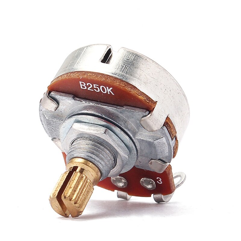 HOMELAND 2Pcs Guitar Pots B250K Big Potentiometer Electric Guitar Bass Volume 15Mm Parts