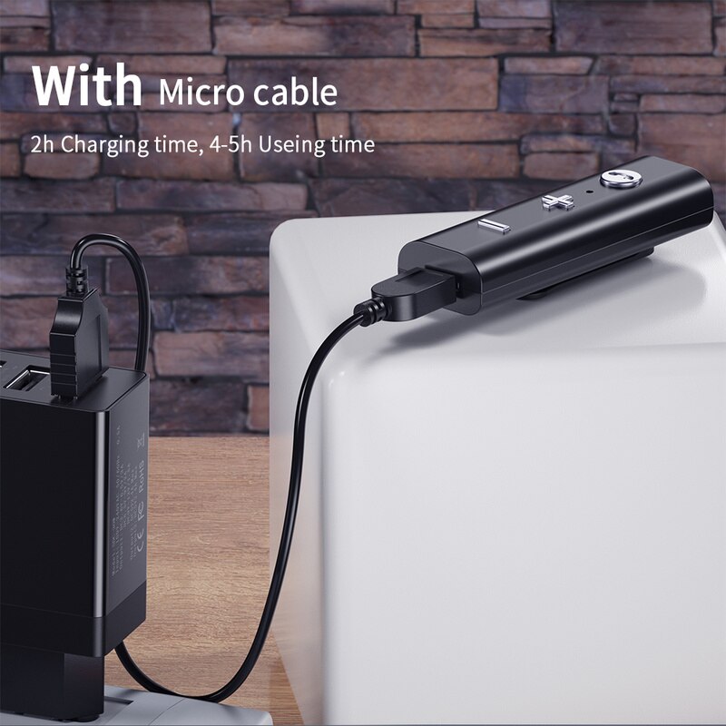Essager Bluetooth 5.0 Receiver For 3.5mm Jack Earphone Wireless Adapter Bluetooth Aux Audio Music Transmitter For Headphone