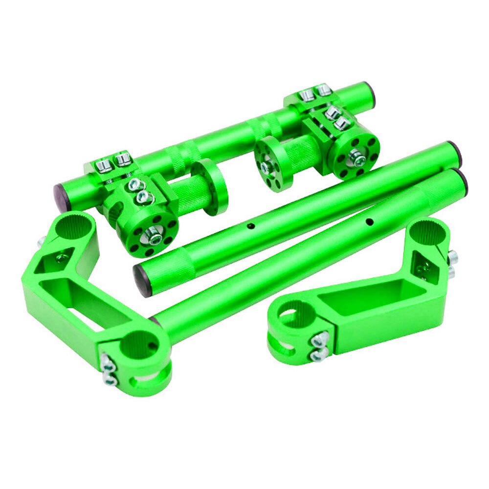 Mechanische Arm Stijl Motorfiets Aluminium Verstelbare Stuur Foundation 22Mm 7/8 "Voor Scooter Minibike Go Kart Straat Fiets: green