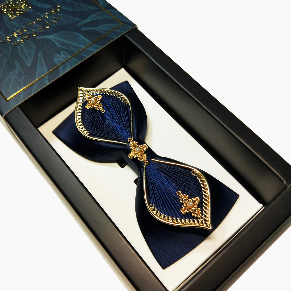 Sløjfe til mænd bryllup kongeblå tilbehør originalt mærke vintage sommerfugl til mænd formel kjole silke slips