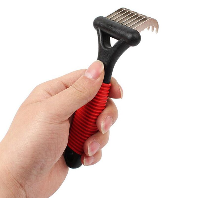 Huisdiervacht knooptang, hondentrimmer, verharingsgereedschap, huisdierkat, ontharingskam, borstel, dubbelzijdige huisdierproducten