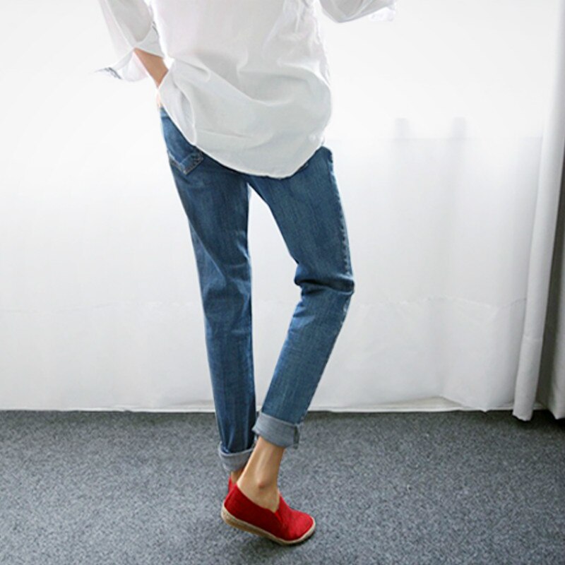 Herfststijl dames jeans elastische harem denim broek jeans slanke vintage boyfriend jeans voor vrouwen vrouwelijke broeken