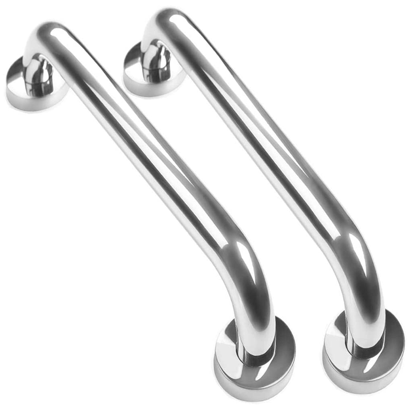 2 Pack 16Inch Shower Grab Bar,Stainless Steel Bathroom Grab Bar Handle,Bathroom Shower (1.25inch Diameter: Dark Khaki