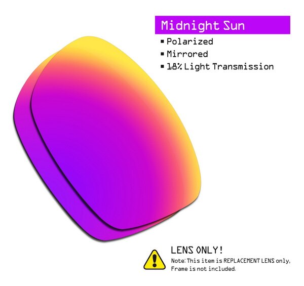 SmartVLT Polarized Replacement Lenses for Oakley Jupiter Squared Sunglasses - Multiple Options: Midnight Sun