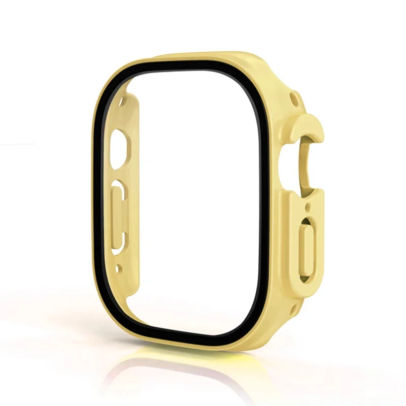 Glass+case For Apple Watch Ultra 49mm PC Bumper+Screen Protector Tempered luxury box Cover for apple watch ultra 2 Accessories