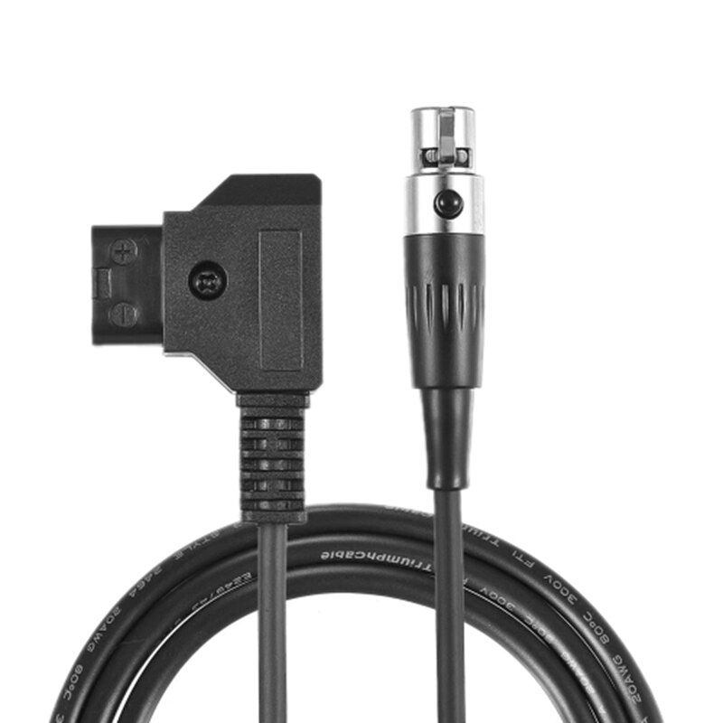 D-Tap Male Naar (Tinny) mini Xlr 4 Pin Cable Straight Cord 100Cm Lengte Kabel Voor Vfm 5.6Inch Monitor: Default Title