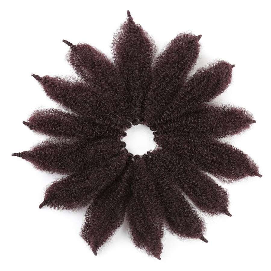La belleza de oro 8 "sintético Crochet trenzas Marley pelo 14 raíces/pc suave Afro cabello torzado trenzado extensiones de fibras de alta temperatura: #99J