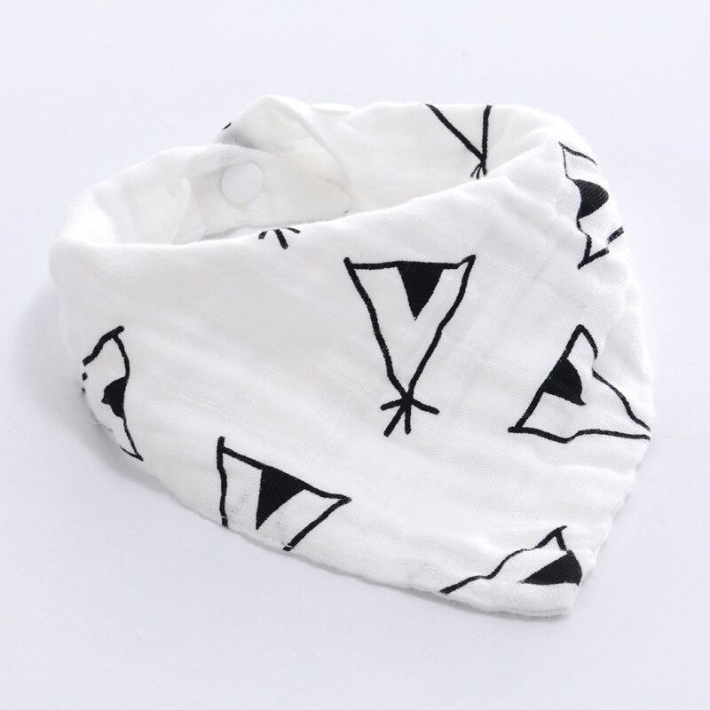Slabbers Jongen Meisje Bandana Water Absorberen Bib Burp Doek Driehoek Katoenen Sjaal Baby Burp Baby Kerst Accessoires: The grass