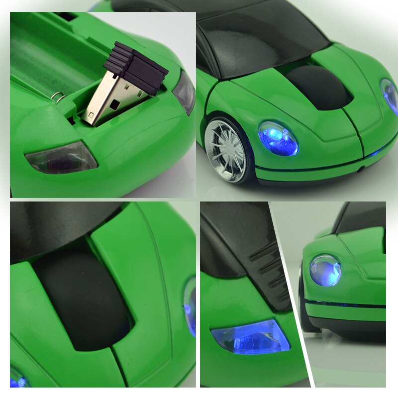 Kühlen Drahtlose Auto Maus USB Optische 1600 DPI Empfänger Gaming 3D Gamer Mäuse Für Laptop Notebook PC Computer Für Macbook