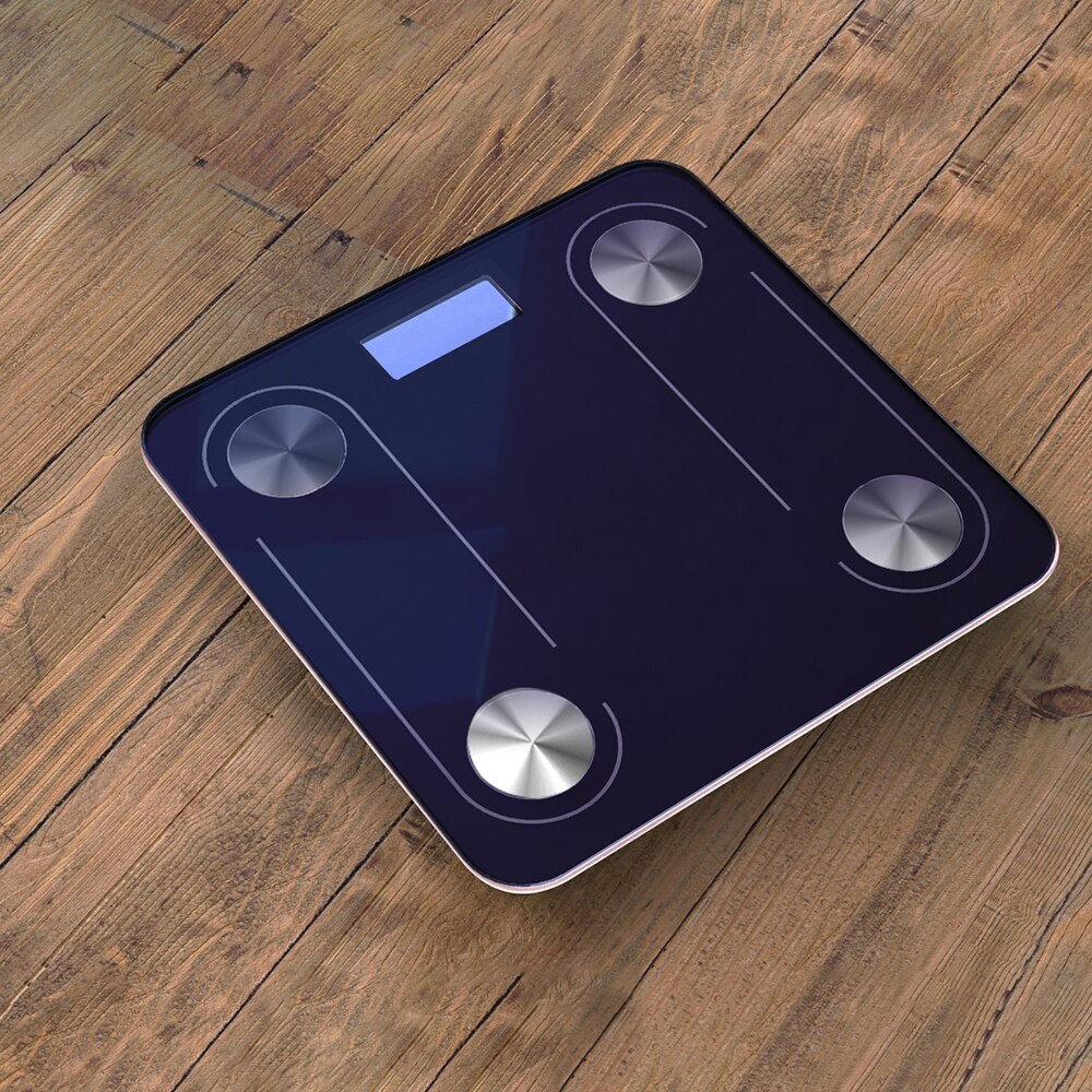 Bluetooth-weegschaal voor het lichaam, slimme weegschalen, elektronica, thuisweegschalen, digitale bmi-weegschaal, bluetooth-weegschaal, weegschaal voor het lichaam: Batterij blauw