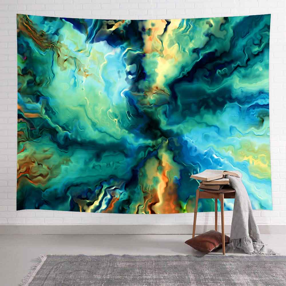 Simsant Trippy Mushroom Tapestry Great Ocean Wave Kanagawa Wall Hanging Tapestries for Living Room Bedroom Home Decor: 2TGTLSAY147