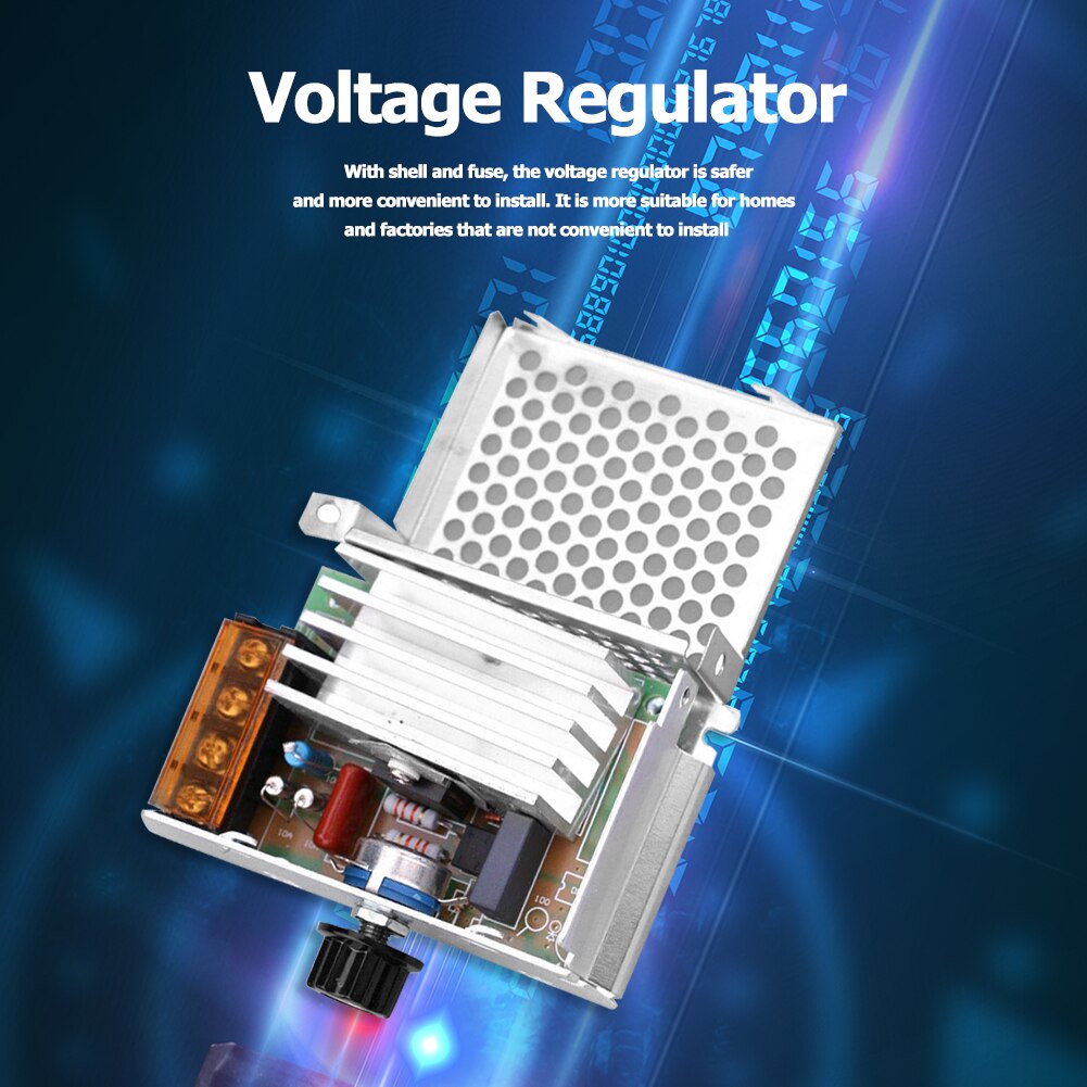 4000W 220V AC régulateur de tension SCR gradateur moteur électrique régulateur de vitesse Thermostat Module