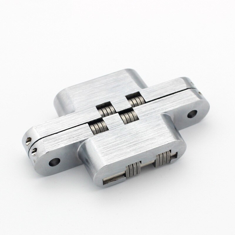 2Pcs Hidden Hinges Invisible Concealed Barrel Cross Door Hinge Bearing Wooden Box For Folding Window Furniture
