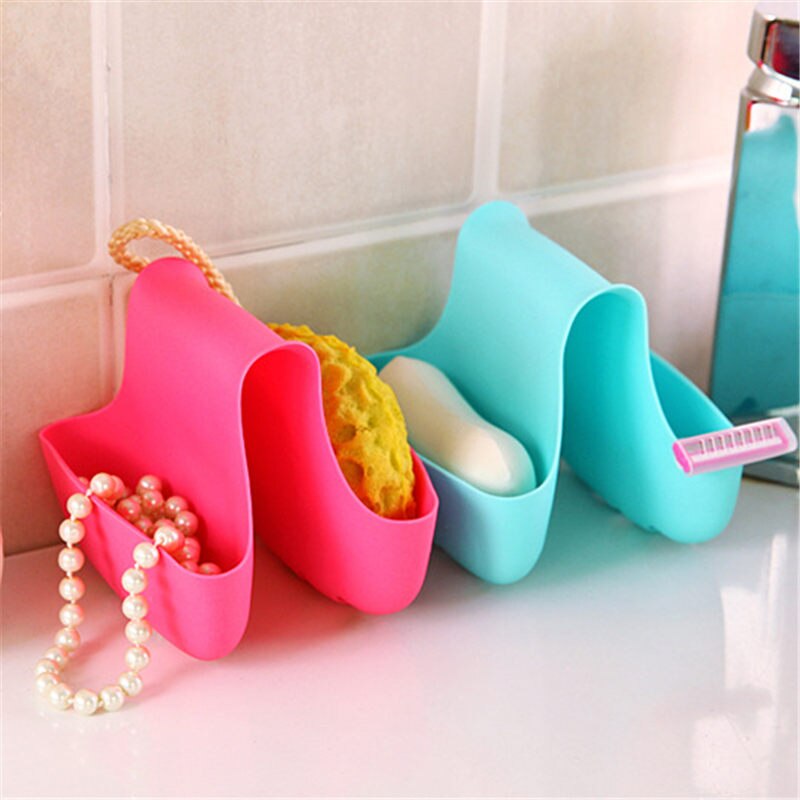 Kitchen Gadgets Double Sink Caddy Hanging Basket Kitchen Accessories Storage Sponge Kitchenware for Kitchen Accessoire