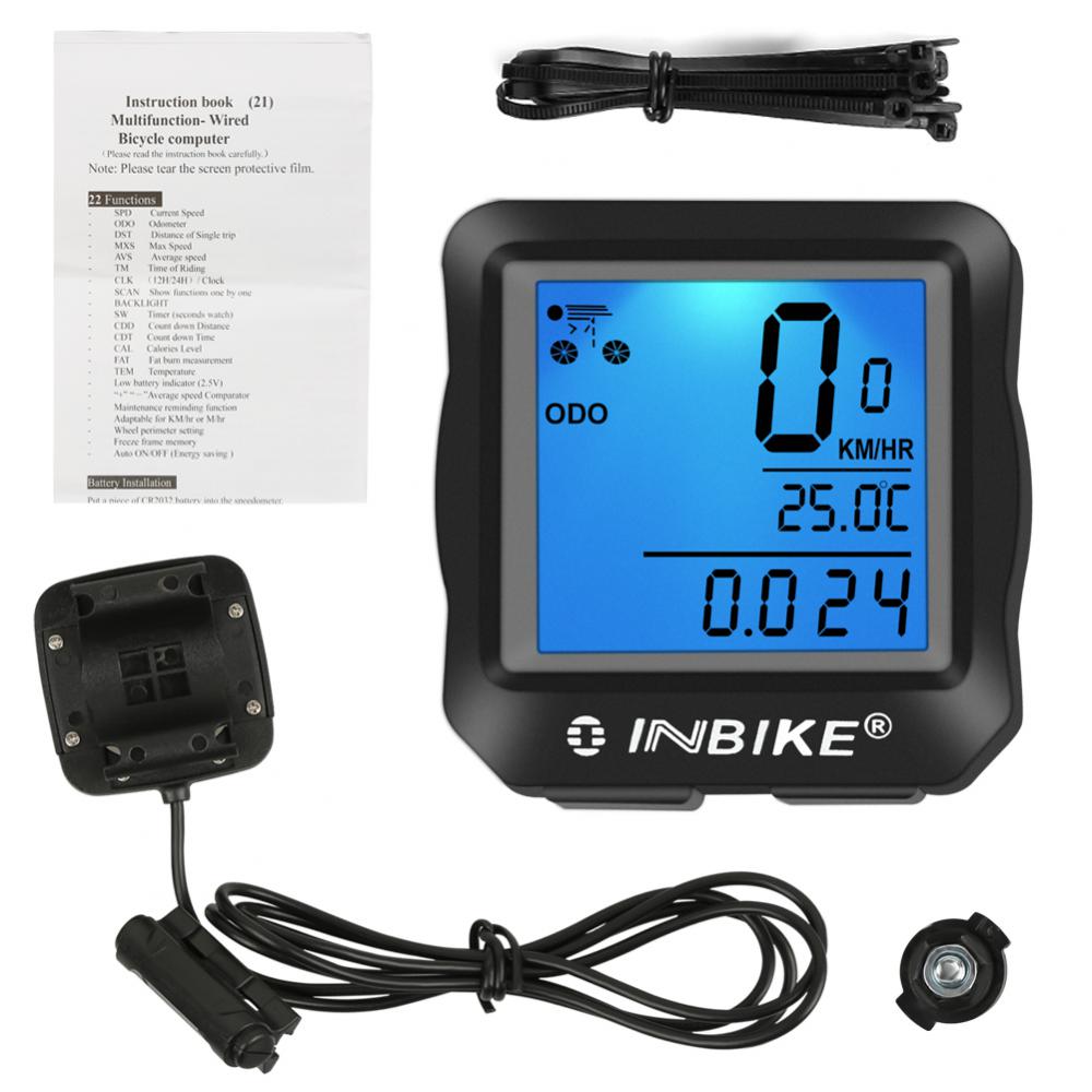 Waterproof Bicycle Computer Wireless And Wired MTB Bike Cycling Odometer Stopwatch Bike Speedometer Watch LED Digital Display