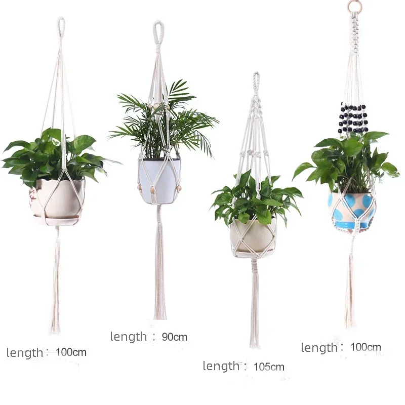 Support fait main pour pots de fleurs, jardinière de jardin de cour, pot de panier, trépied pour vases, décoration d'intérieur