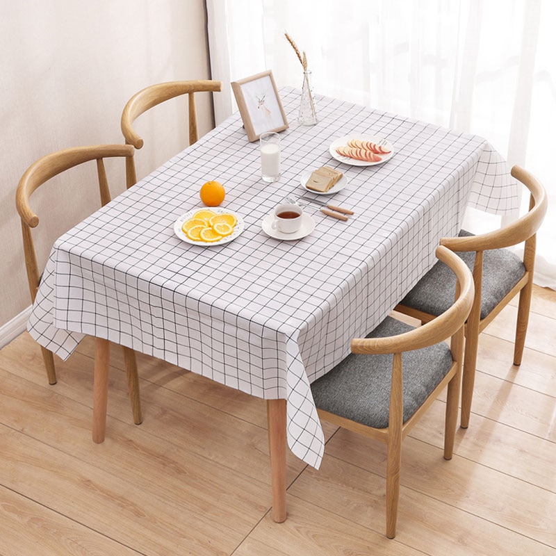 1 Pc Plaid Tischdecke Wasserdicht Öl-nachweisen PVC Hochzeit Geburtstag Party Tisch Abdeckung Rechteck Schreibtisch Tuch Wischen Abdeckungen Tisch tuch