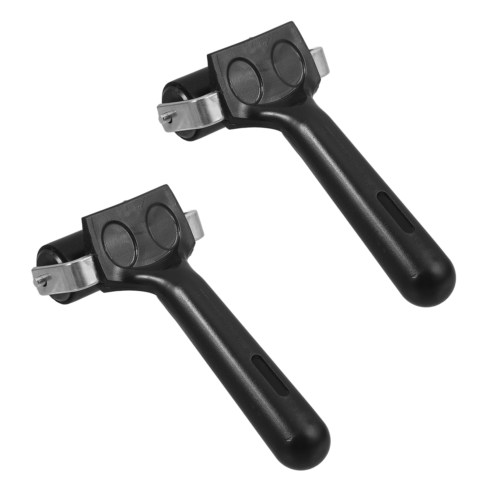 Rolo de borracha com estrutura de metal resistente para ferramentas de construção de fita antiderrapante, ferramentas de tinta e estampagem: Branco