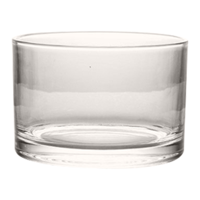 Glass Fish Bowl Clear Vase Cylinder Transparent Fish Tank Desktop Aquariums for Home Decor 3 Sizes Party Supplies: S