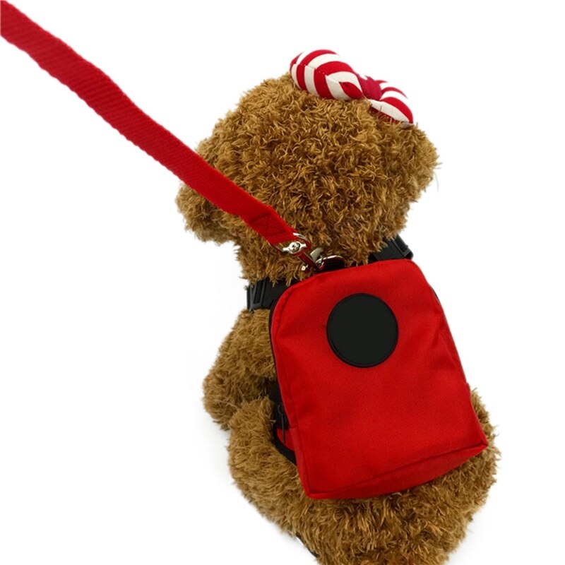 Leuke Mini Rugzak Voor Kat Hond Met Harnas Leiband Rugzak Voor Kleine Hond Multifunctionele Hond Rugzak Tas