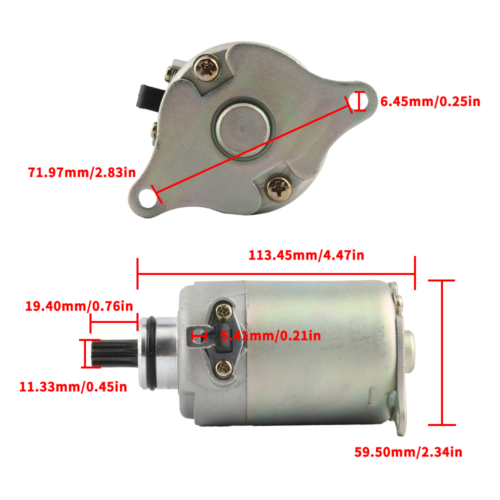 Electric Starter Motorcycle Accessories for GY6 125cc 150cc ATV Scooter Moped Universal 9 Teeth Enduro Dirtbike Motocross Tuning