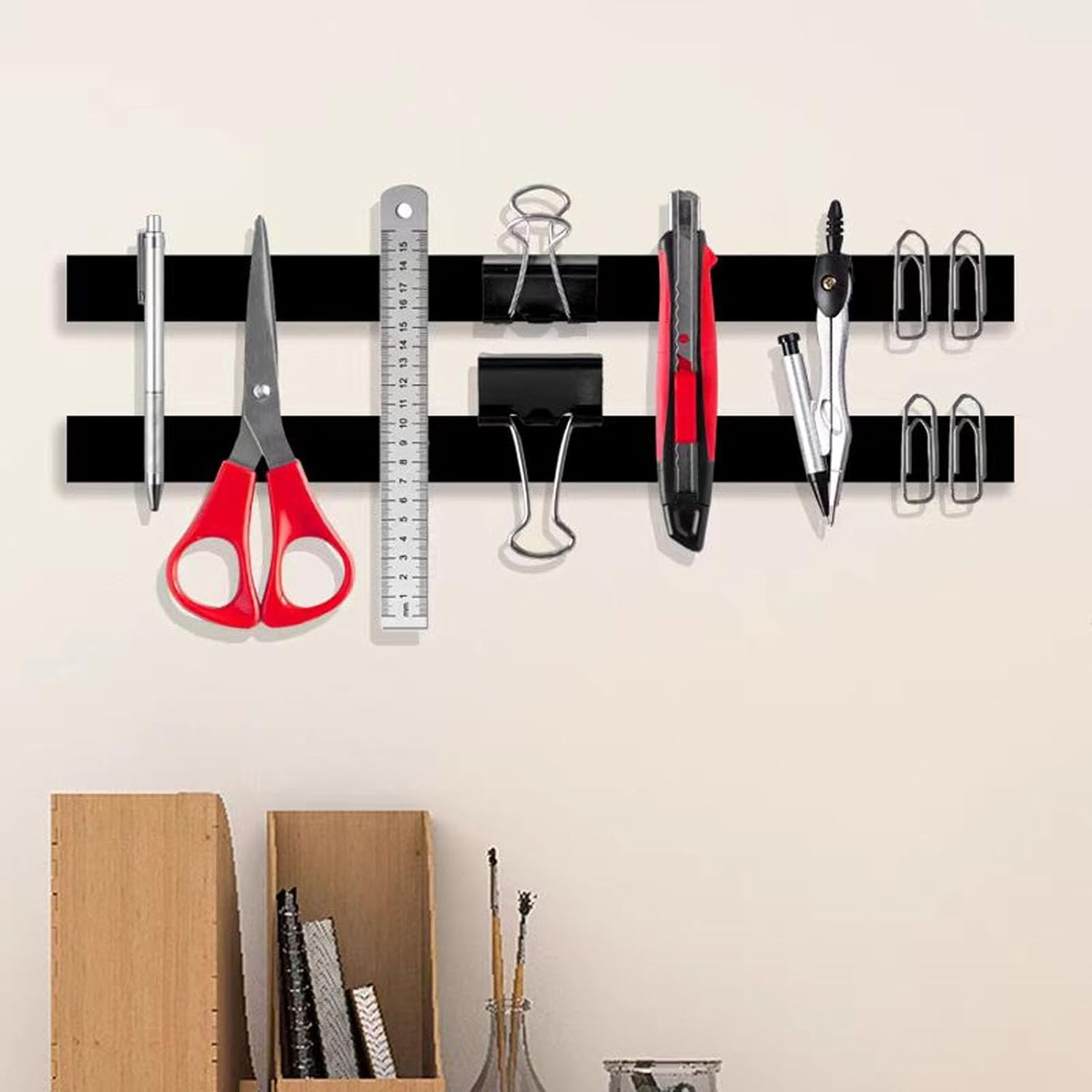 Flexible Magnet Strip Magnetic Rubber Tape Strong Self Adhesive Sticky Magnets Tapes for Fridge DIY Photo Poster Office Tools