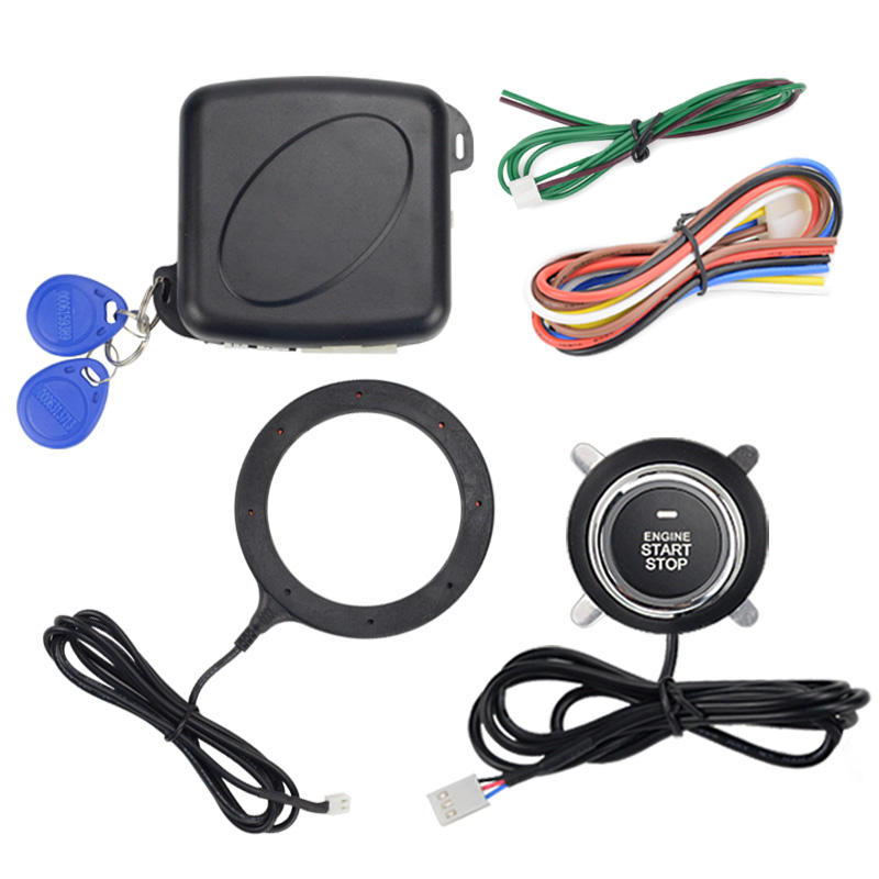 12v bil start stop knap motor tryk start knap alarm rfid lås nøglefri system dør trykknap taktile knapper: Am0083