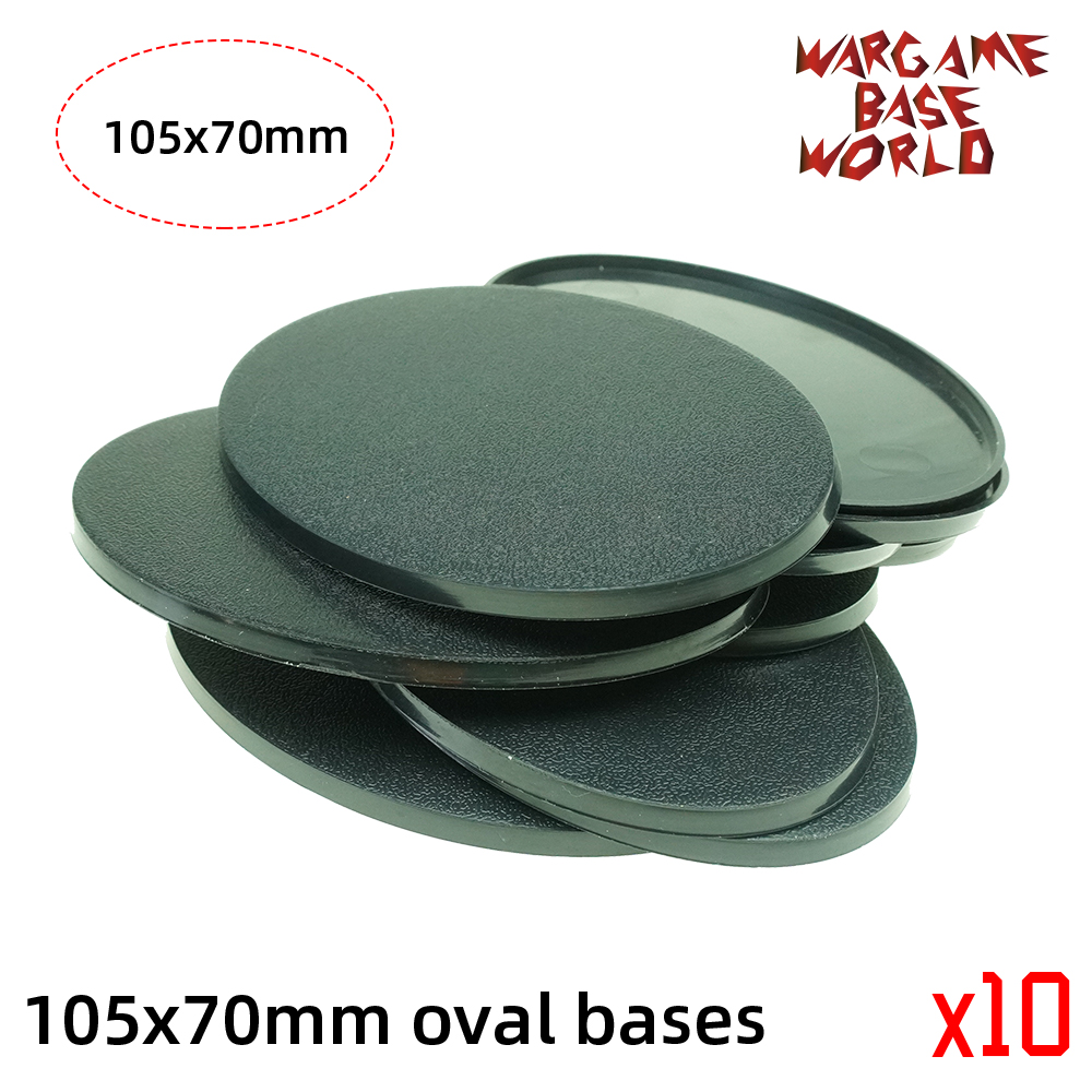 Wargame base world  -105 x 70mm ovale baser til warhammer: 10