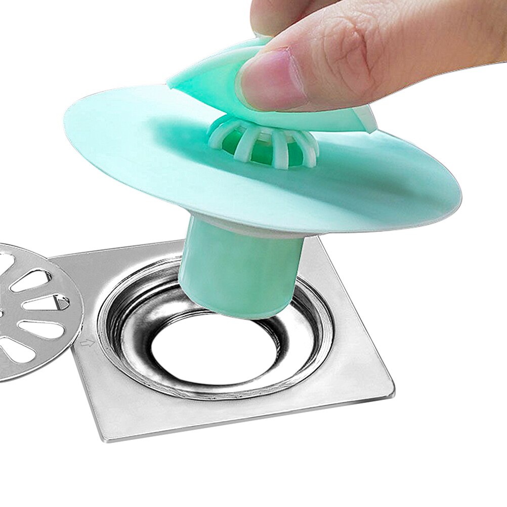 3 In 1 Water Plug Rubber Circle Silicon Drain Plug Bathroom Leakage-Proof Stopper Sink PVC Basin Laundry Sink Bathtub Stopper: Green2