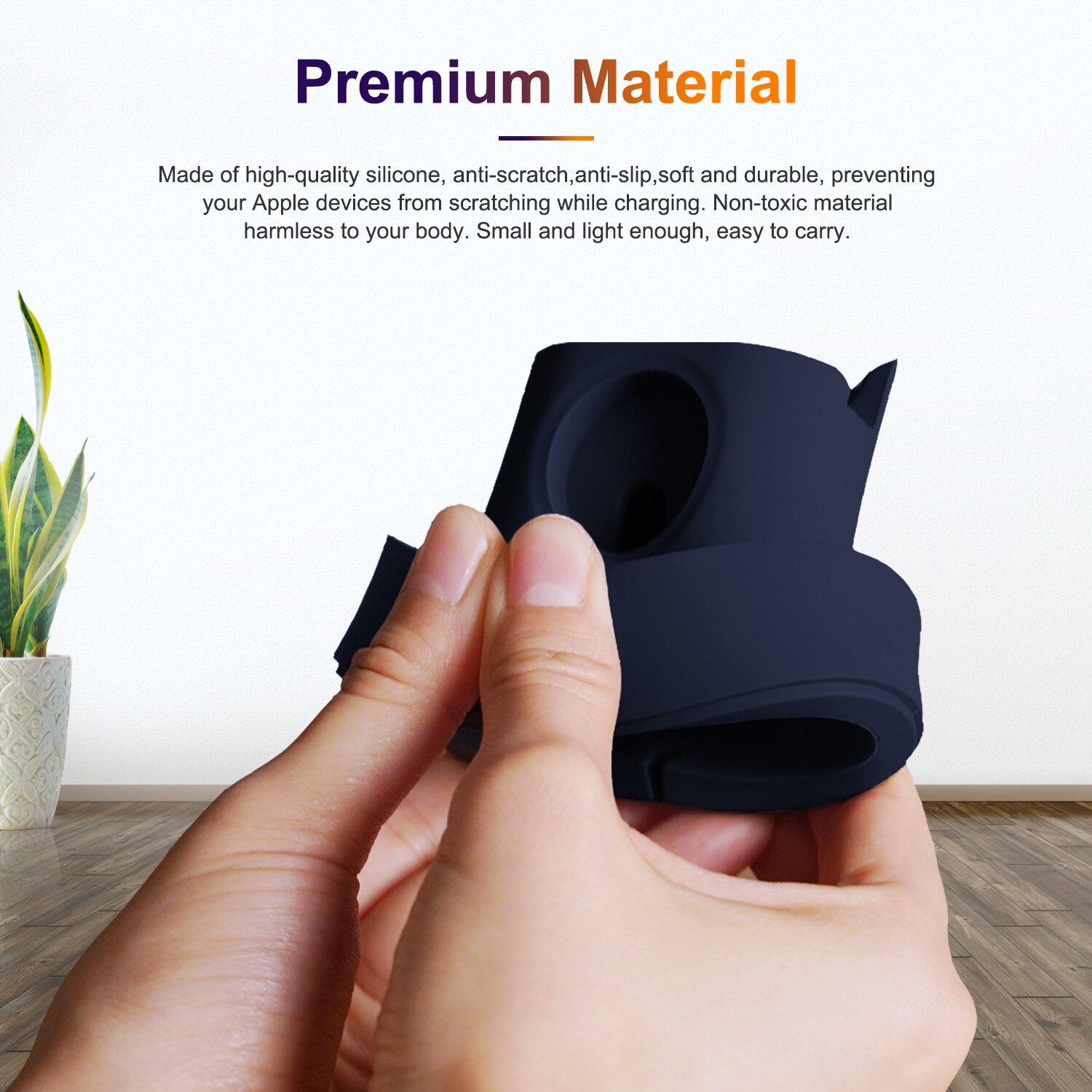 Luxury Base For Apple Watch Holder Hand Free Cable Hole Charging Support Aluminum Bracket For iWatch Watch Dock Stand Holder