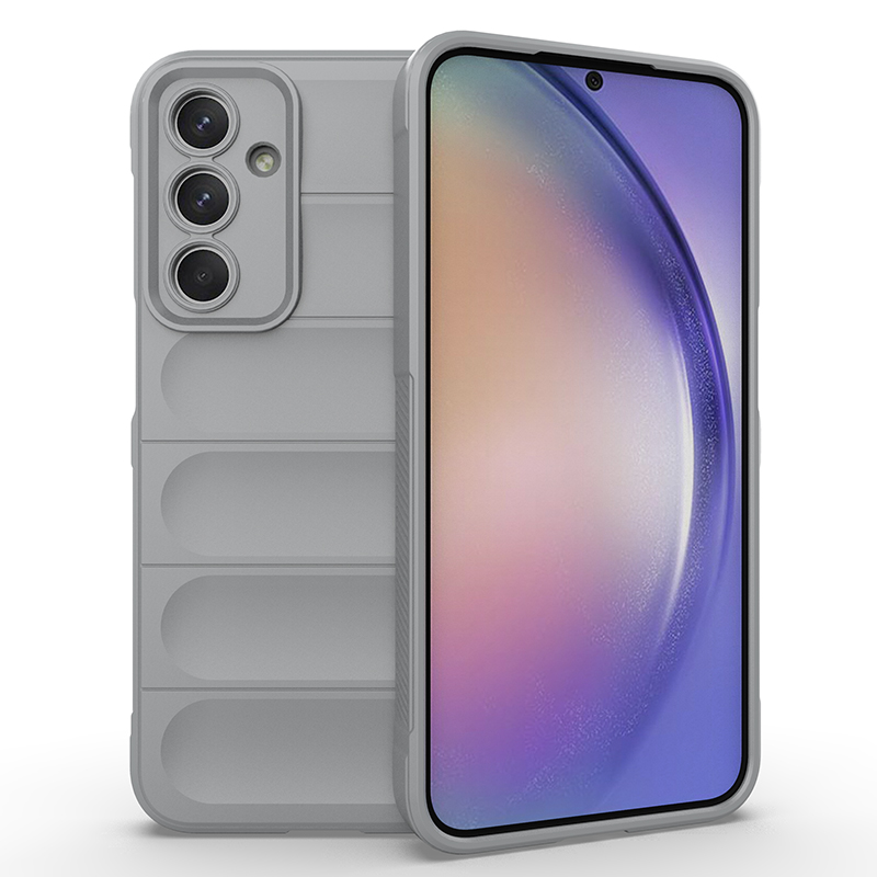 Case For Samsung Galaxy M35 M15 M55 5G Back Cover Phone Case Soft Silicone Anti-fall Shockproof Funda Coque Cases: ABS / GRAY