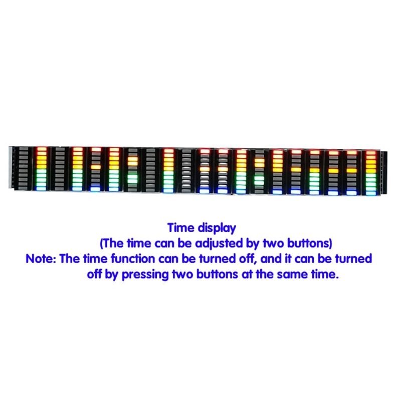USB 5V or 12V Stereo VU Meter Indicator Music Spectrum Analyzer 20 Segment LED Level Display