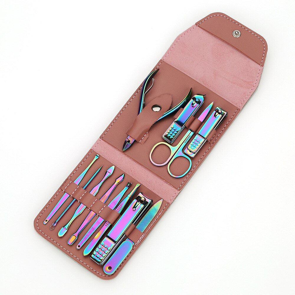 nail clipper 12 sets nail clipper suit color nail clippe: A88